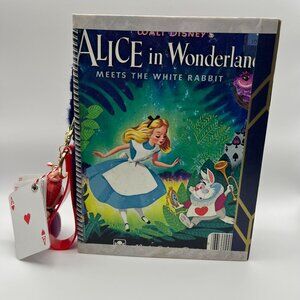OOAK Alice In Wonderland Handmade Vintage Junk Journal Scrapbook
